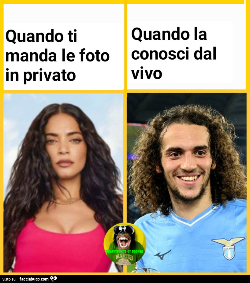 Quando ti manda le foto in privato Quando la conosci dal vivo