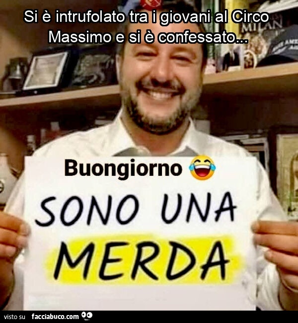 Si è intrufolato tra i giovani al circo massimo e si è confessato