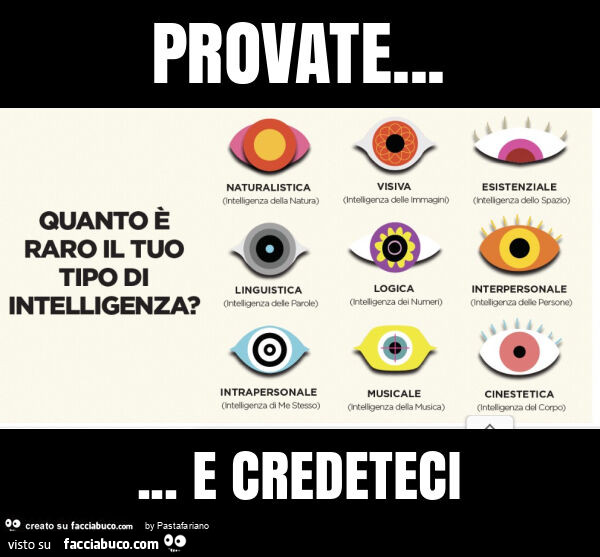 Provate&hellip; e credeteci