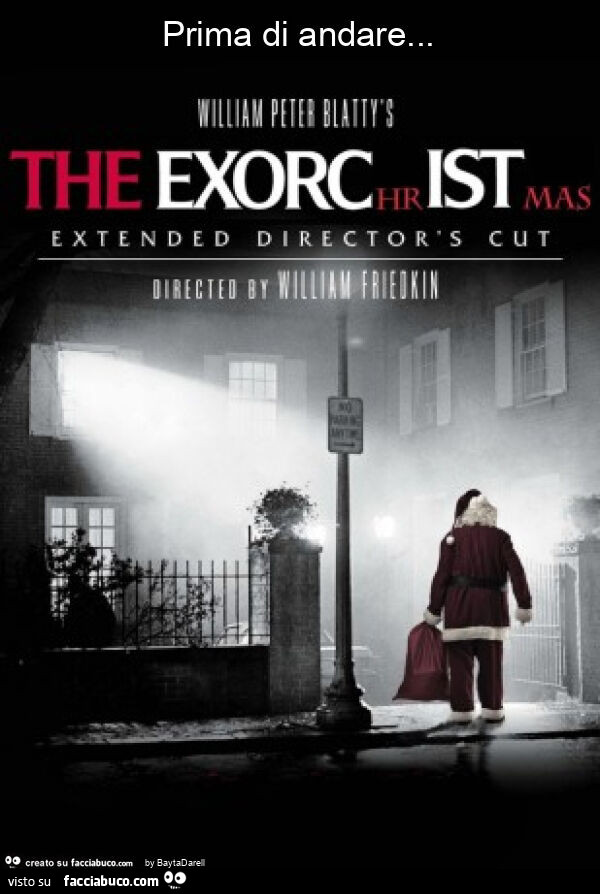 Prima di andare The ExorcHRistMAS