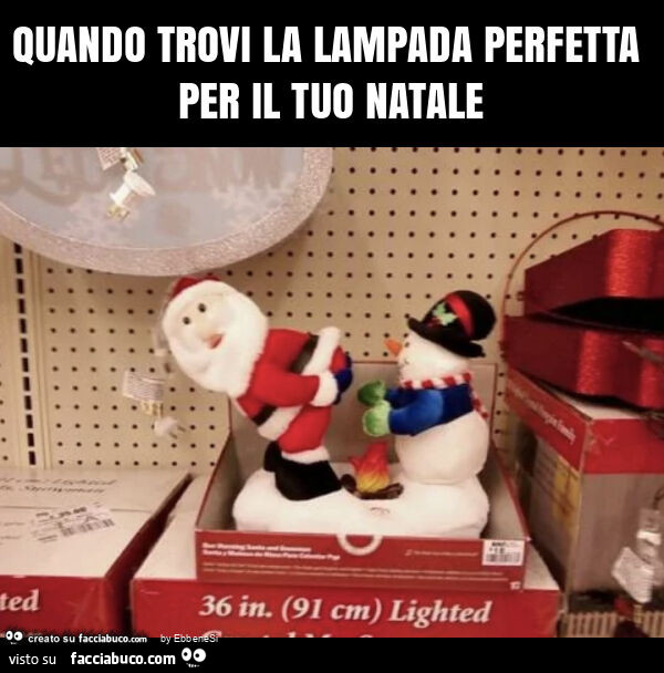 Quando trovi la lampada perfetta per il tuo natale