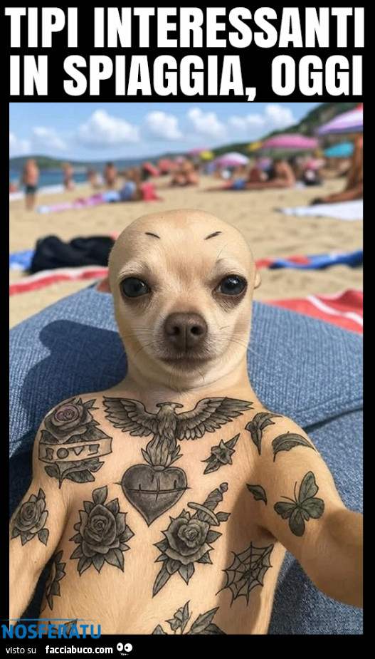 Tipi interessanti in spiaggia