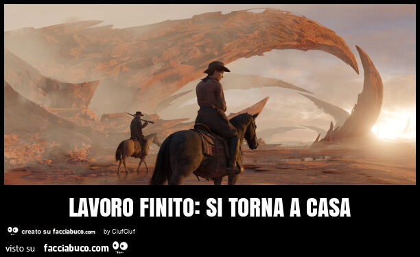 Lavoro finito: si torna a casa