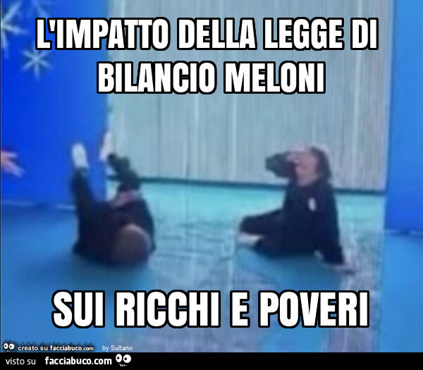 L'impatto della legge di bilancio meloni sui ricchi e poveri