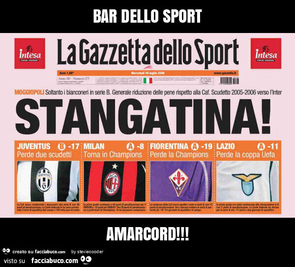 Bar dello sport amarcord