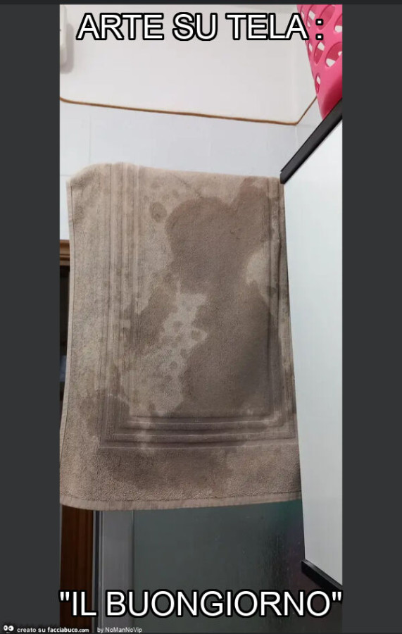 Arte su tela: "il buongiorno"
