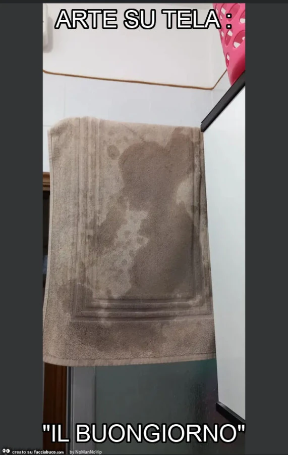 Arte su tela: "il buongiorno"
