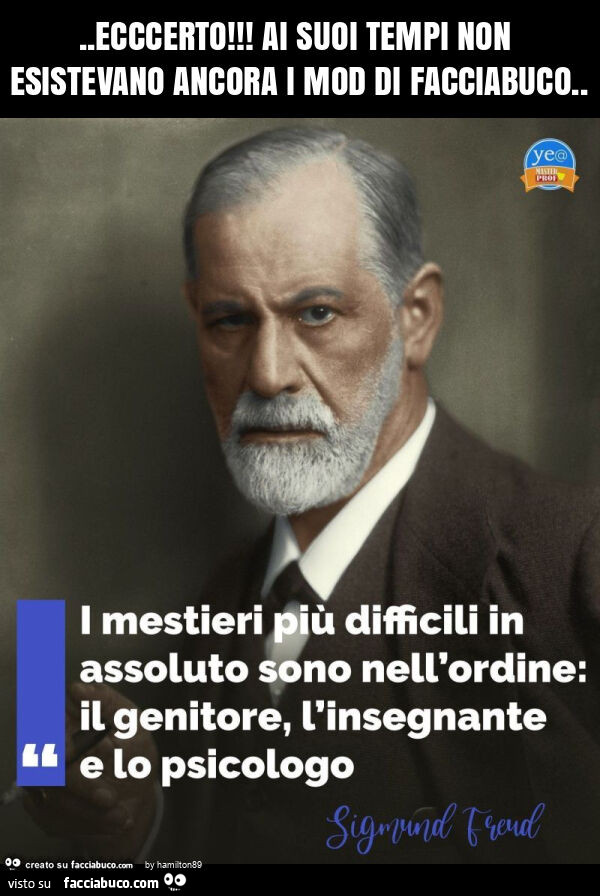 Ecccerto! Ai suoi tempi non esistevano ancora i mod di facciabuco