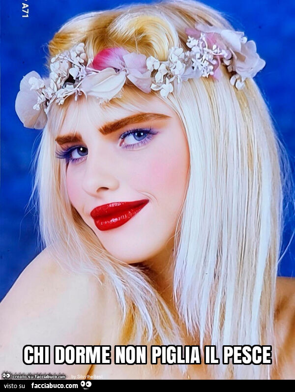 Chi dorme non piglia il pesce