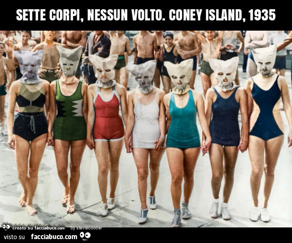 Sette corpi, nessun volto. Coney island, 1935
