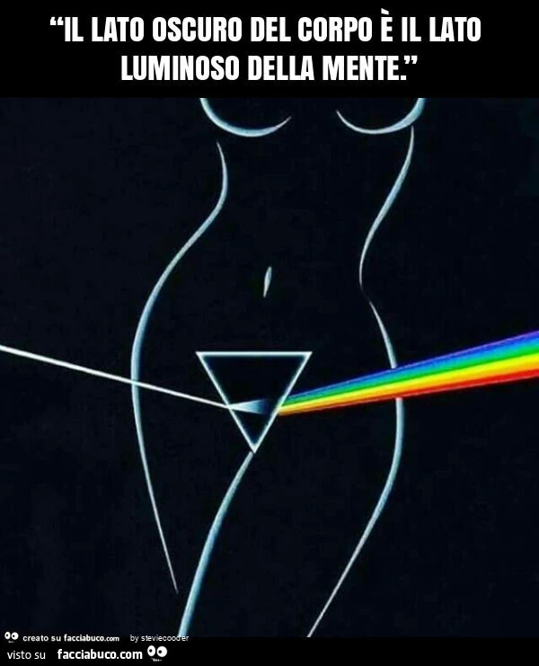 Il lato oscuro del corpo è il lato luminoso della mente