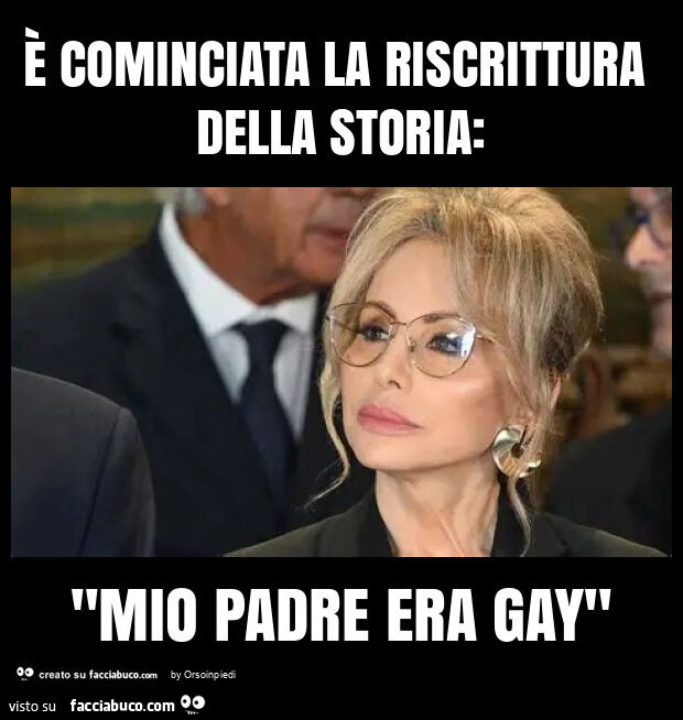 È cominciata la riscrittura della storia: "mio padre era gay"