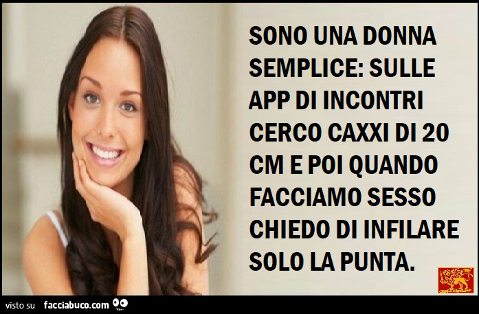 Donne cercano grandi cazzi però poi fanno mettere solo la punta