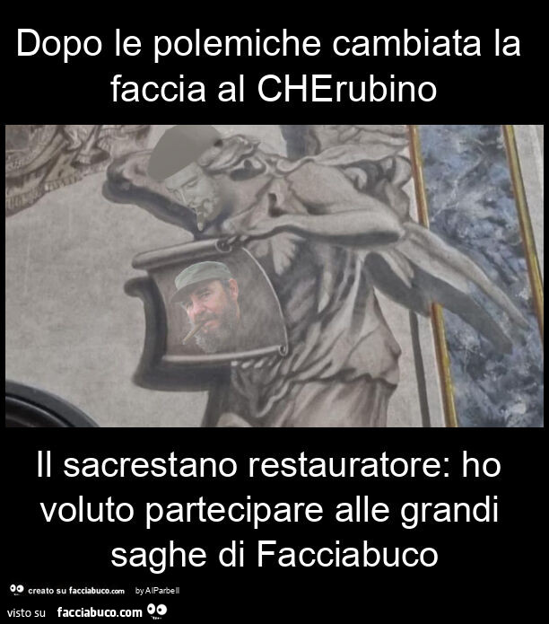 Dopo le polemiche cambiata la faccia al cherubino il sacrestano restauratore: ho voluto partecipare alle grandi saghe di facciabuco
