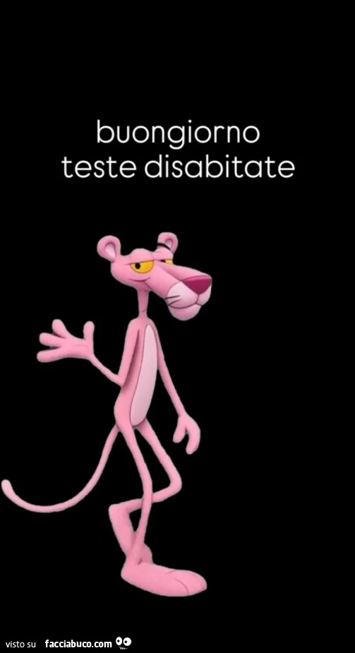Buongiorno teste disabitate