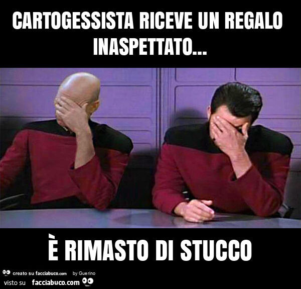Cartogessista riceve un regalo inaspettato… è rimasto di stucco