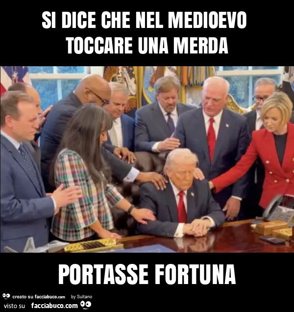 Si dice che nel medioevo toccare una merda portasse fortuna