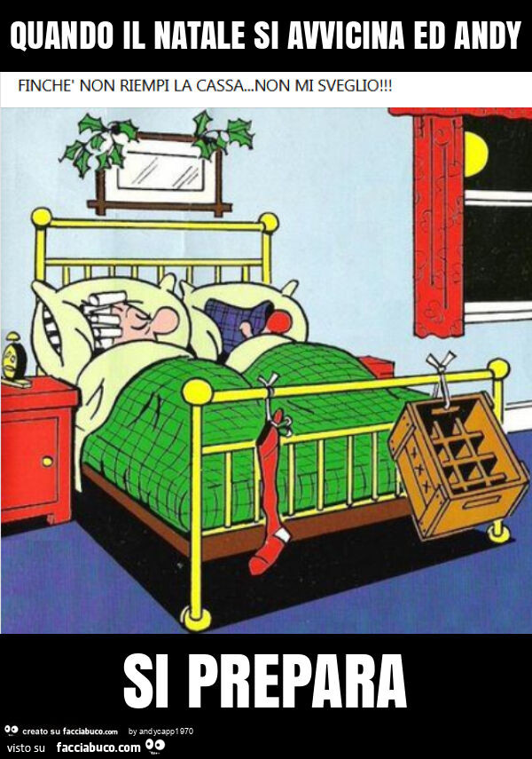 Quando il natale si avvicina ed andy si prepara