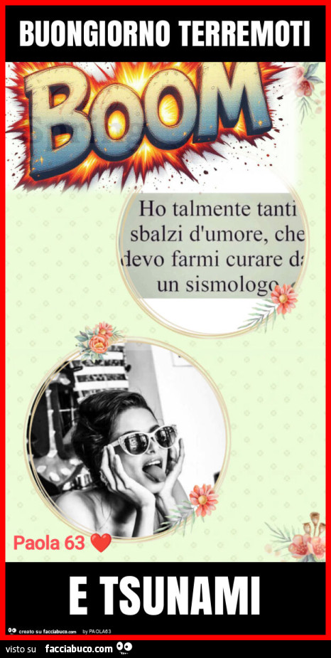 Buongiorno terremoti e tsunami