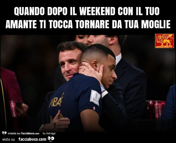 Quando dopo il weekend con il tuo amante ti tocca tornare da tua moglie