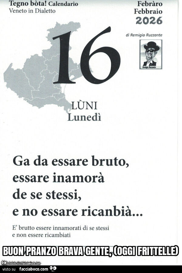 Buon pranzo brava gente, (oggi frittelle)