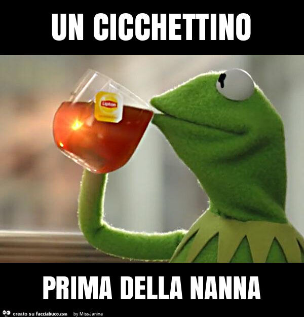 Un cicchettino prima della nanna
