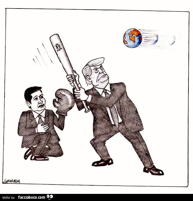 Trump baseball col pianeta terra