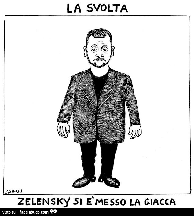 La svolta. Zelensky si è messo la giacca
