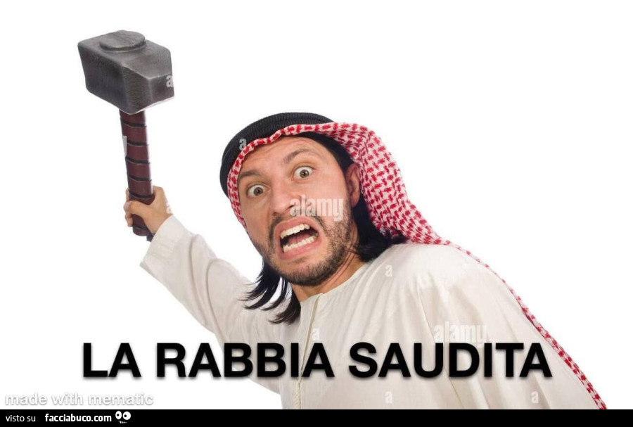 La rabbia saudita