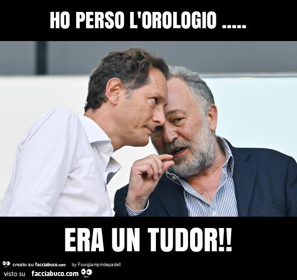 Ho perso l'orologio… era un tudor