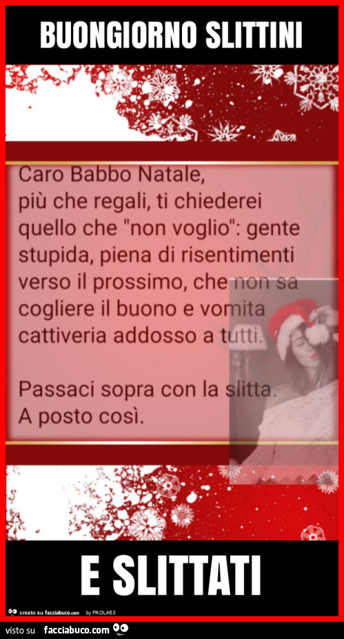 Buongiorno slittini e slittati