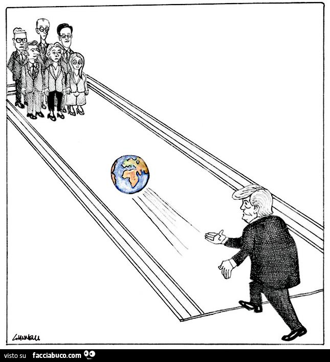Trump a bowling con l'Europa
