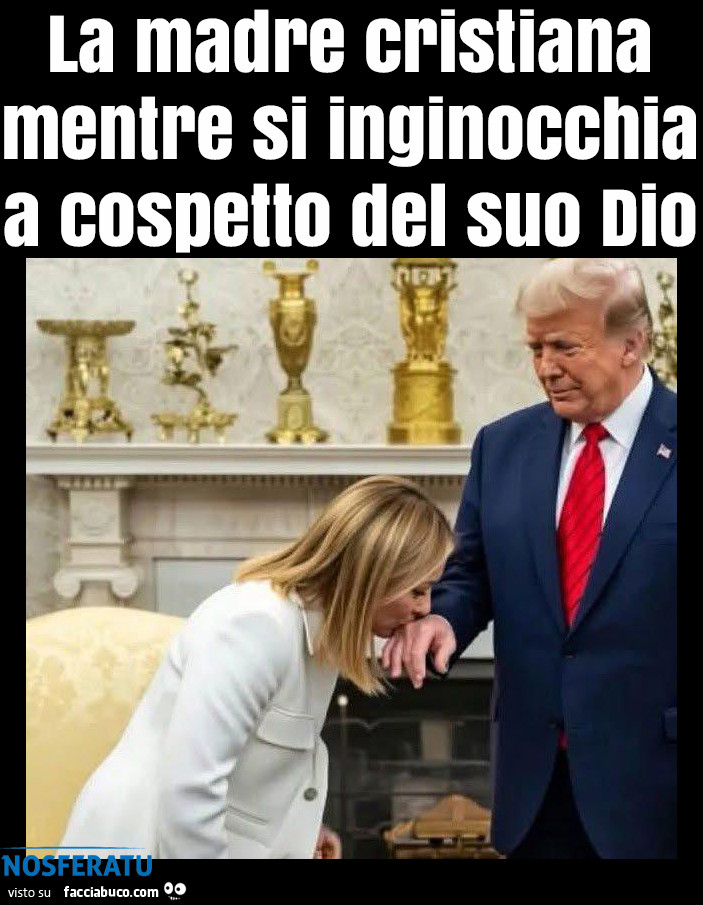 La madre cristiana mentre si inginocchia a cospetto del suo Dio