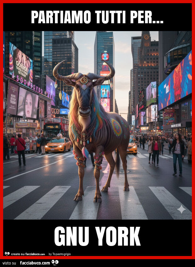 Partiamo tutti per… gnu york