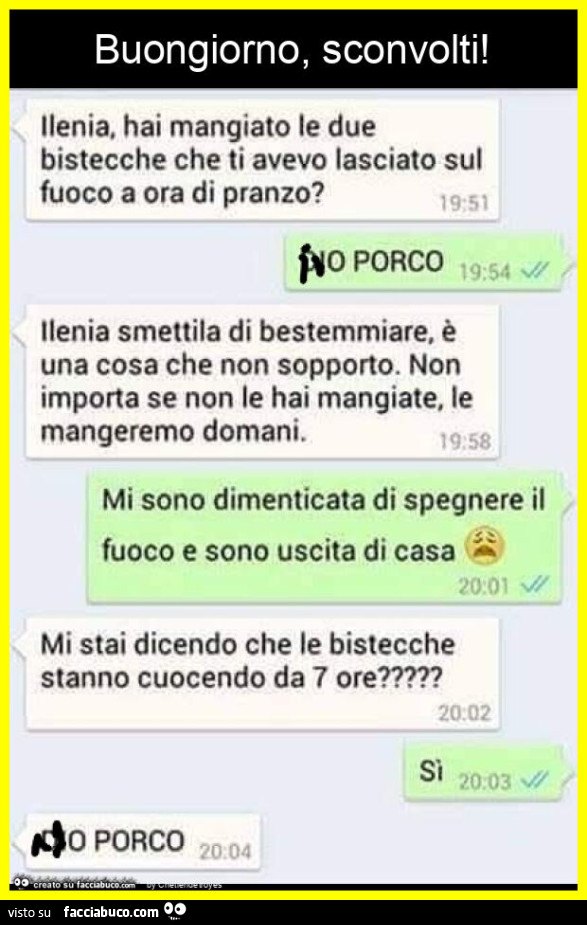 Buongiorno, sconvolti