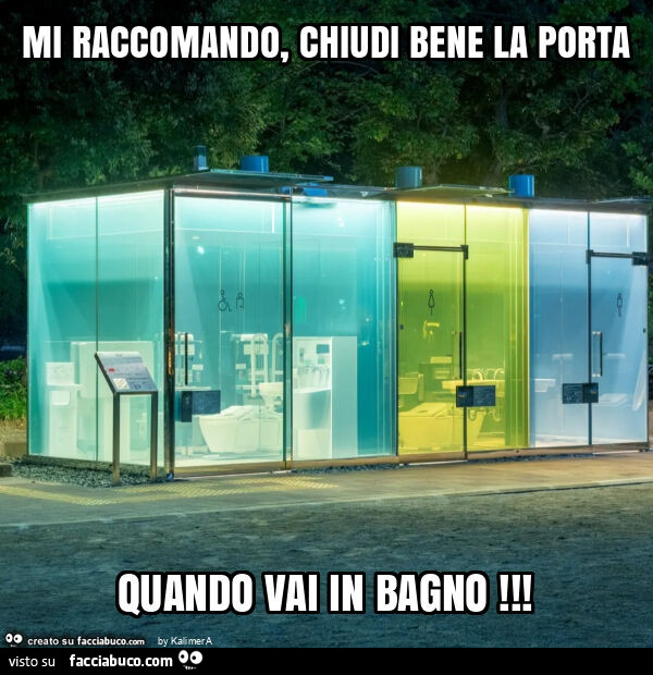 I nuovi bagni pubblici a Tokyo&hellip; Mi raccomando, chiudi bene la porta quando vai in bagno
