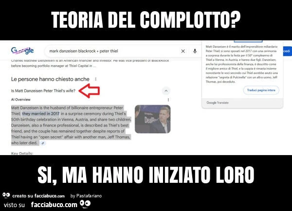Teoria del complotto? Si, ma hanno iniziato loro