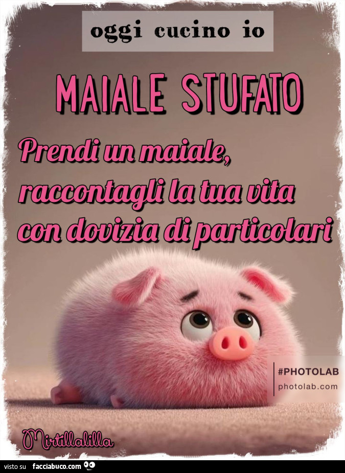 Maiale stufato