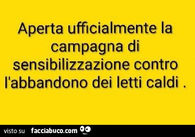 Aperta ufficialmente la campagna di sensibilizzazione contro l'abbandono dei letti caldi