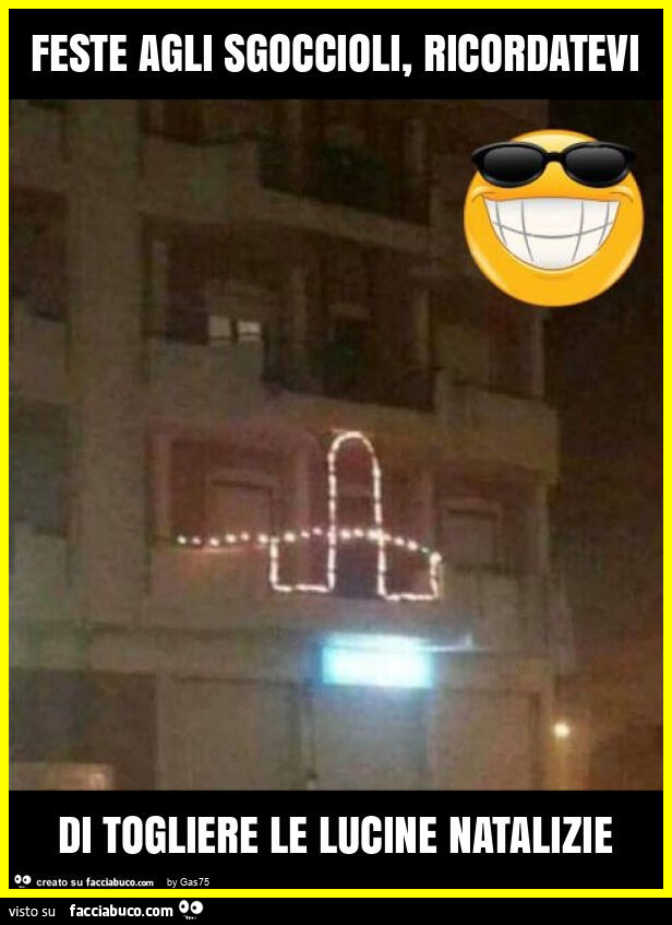 Feste agli sgoccioli, ricordatevi di togliere le lucine natalizie