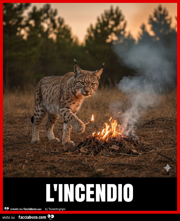 L'incendio