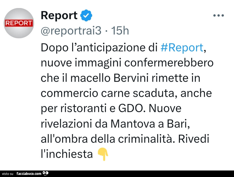 Dopo l'anticipazione di report, nuove immagini confermerebbero che il macello bervini rimette in commercio carne scaduta