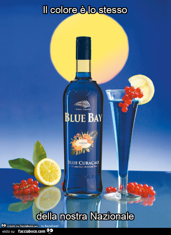 Il colore è lo stesso della nostra nazionale. Curacao