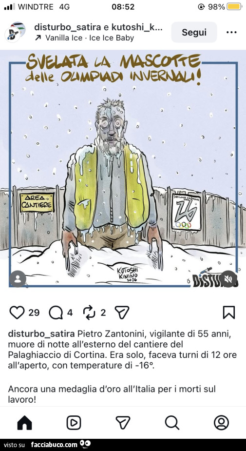 Svelata la mascotte delle olimpiadi invernali