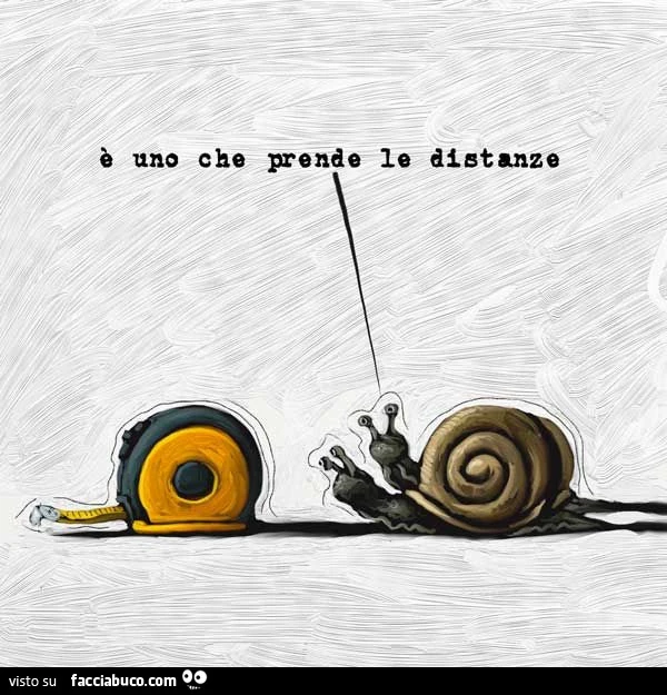 ร uno che prende le distanze