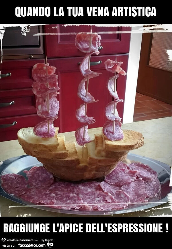 Quando la tua vena artistica raggiunge l'apice dell'espressione