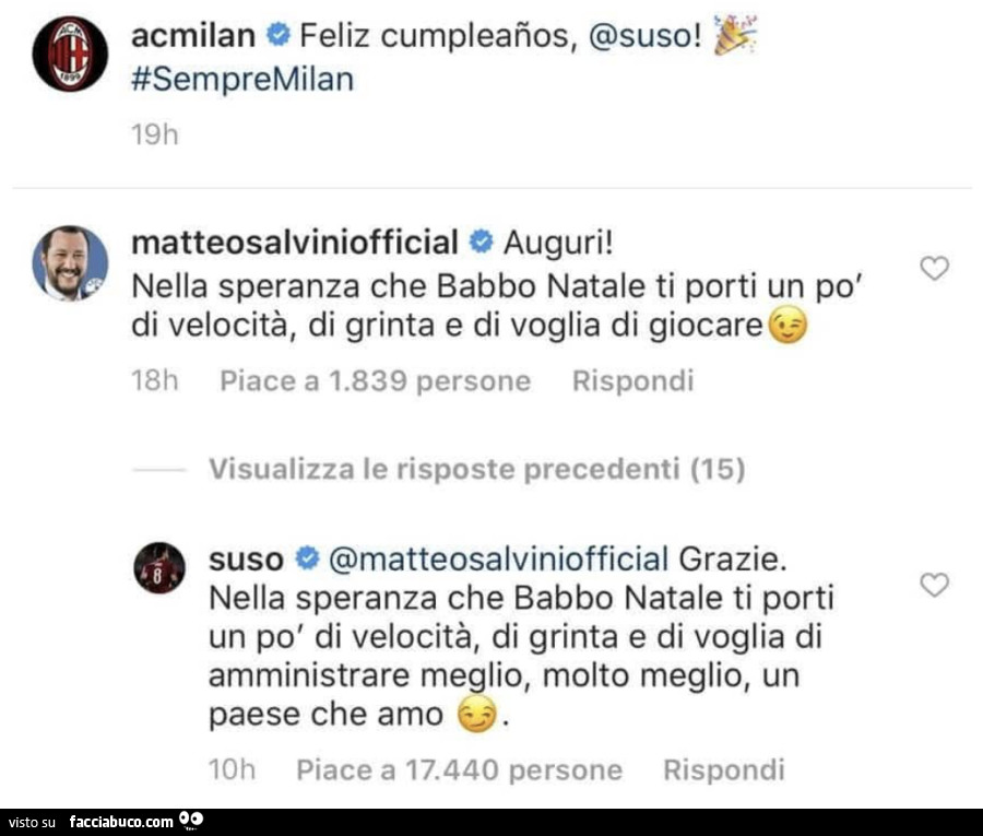 Nella speranza che babbo natale ti porti un po' di velocità, di grinta e di voglia di amministrare meglio, molto meglio, un paese che amo