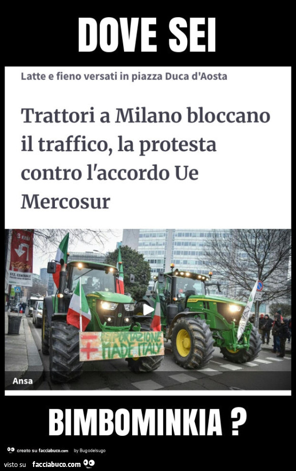 Dove sei bimbominkia?