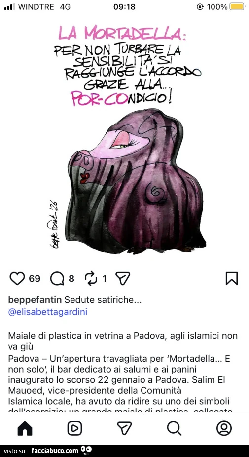 La mortadella: per non turbare la sensibilità si raggiunge l'accordo grazie alla porcondicio