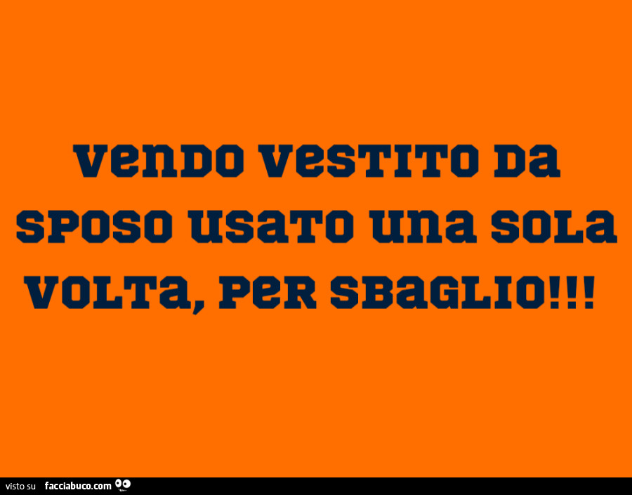 Vendo vestito da sposo usato una sola volta, per sbaglio